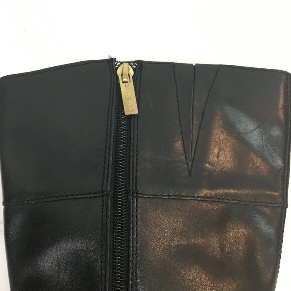 Gorgeous Bandolino Dulla Horsebit Womens 7M Leather Knee High Riding Boots Black - Picture 9 of 13